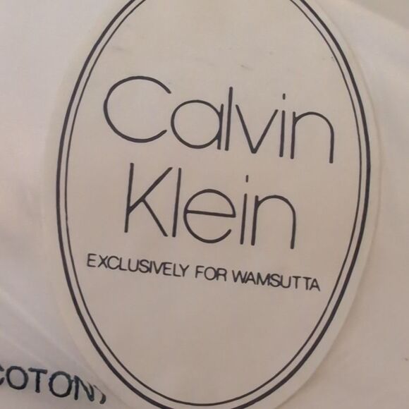 Vintage Calvin Klein For Wamsutta Clouds Twin Flat Sheet NIP Designer Workshop - Picture 6 of 13
